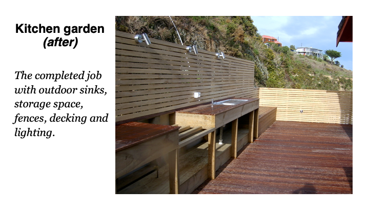Kitchen garden after