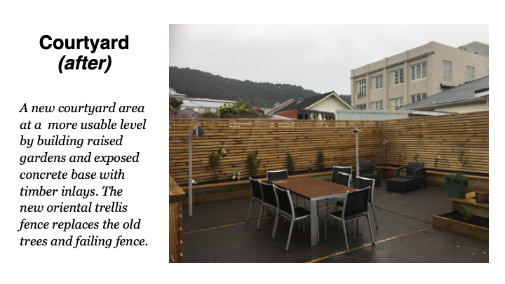 Courtyard after